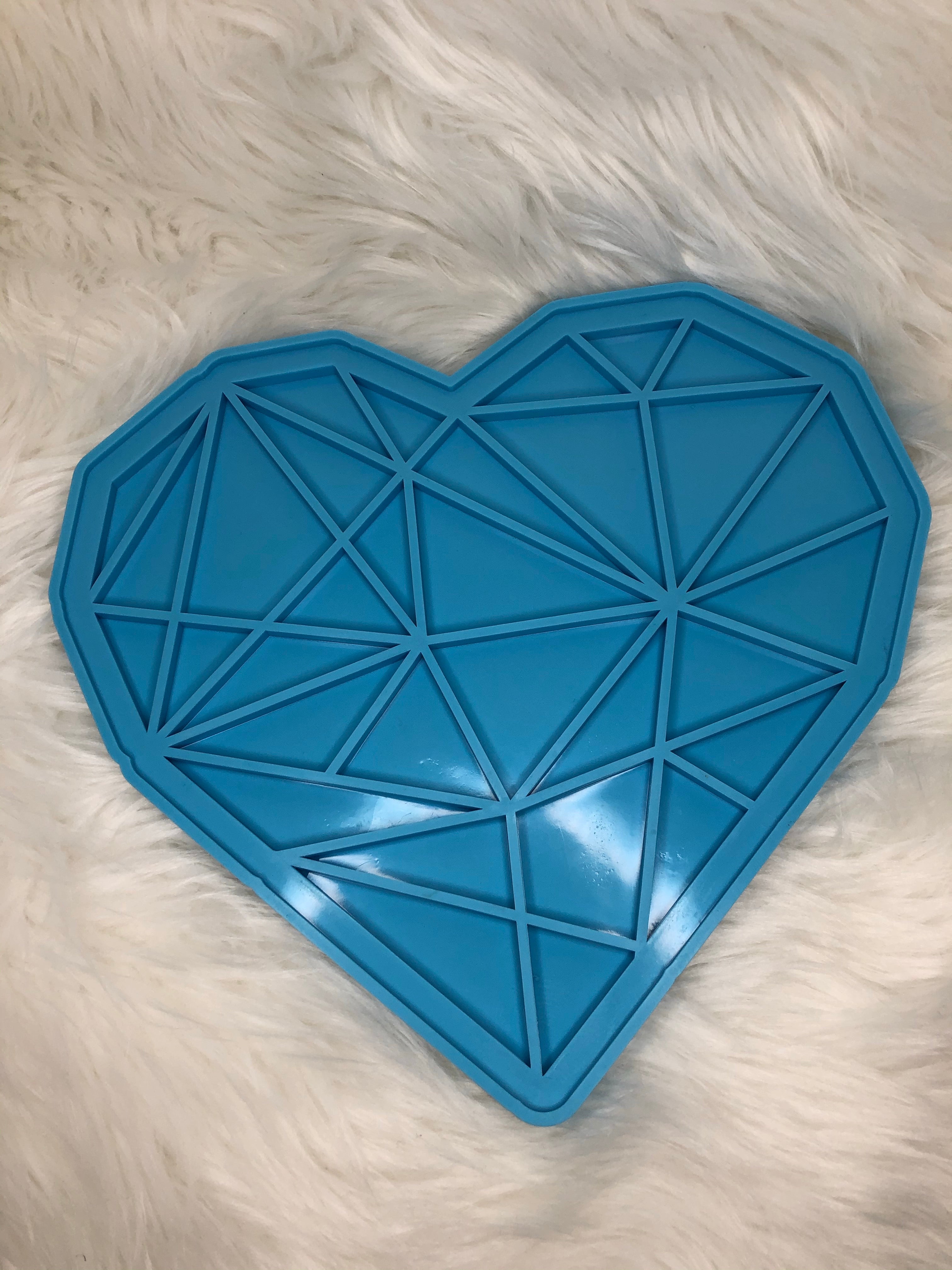 Geometric Heart Shape Silicone Mold – PinkyPrintsCo